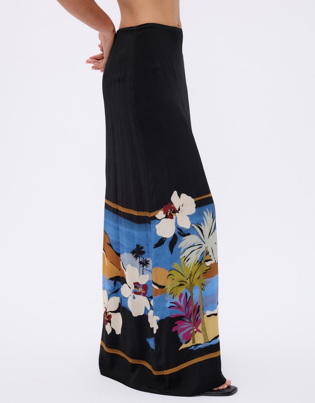 Minima Esenciales - Moonlit Palms Maxi Skirt