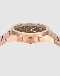 Armani Exchange - Rose Gold Analogue-Chronograph Watch