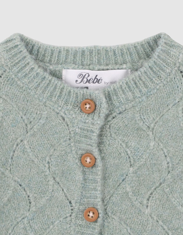 Bebe by Minihaha - Girls Sage Knitted Cardigan 3-7 Yrs