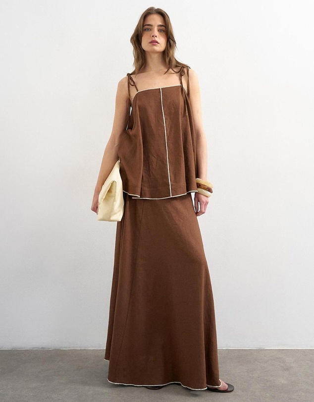 TOPSHOP - Caro Maxi Skirt Wvn