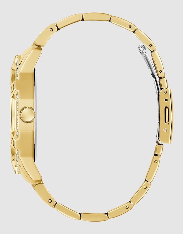 GUESS - Guess Regal  Men's Gold Tone Multi-function Watch