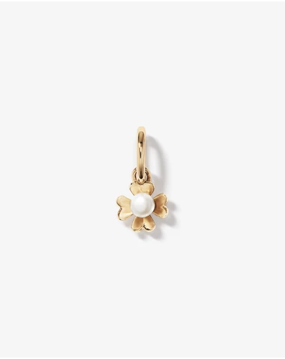 Michael Hill - Cultured Freshwater Pearl Flower Pendant in 10kt Yellow Gold