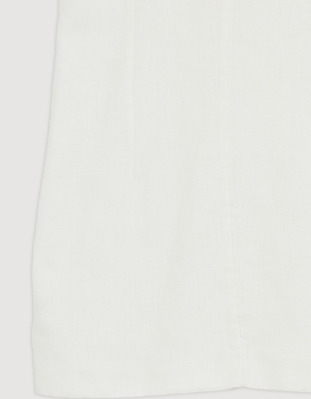 Revibe - Repaired Assembly Label Linen Mini Dress