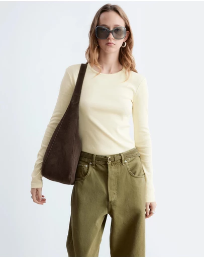 & Other Stories - Ribbed Long-Sleeve Top