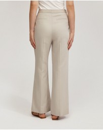Oxford - Lauren Linen Blend Wide Leg Pants