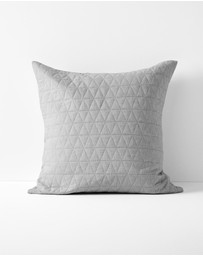 Aura Home - Chambray Quilted European Pillowcase