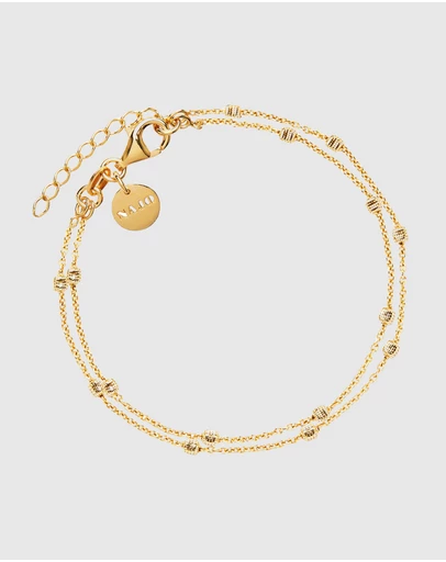 Najo - Birdsong Yellow Gold Chain Bracelet (18.5cm + 3cm ext)