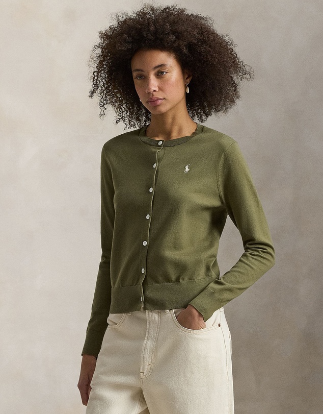 Polo Ralph Lauren - Stretch Cotton-Blend Crewneck Cardigan