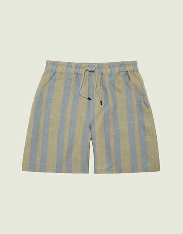 OAS Company - Mist Strata Nicola Linen Shorts