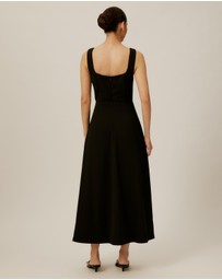 Tussah - Square Neck Midi Dress