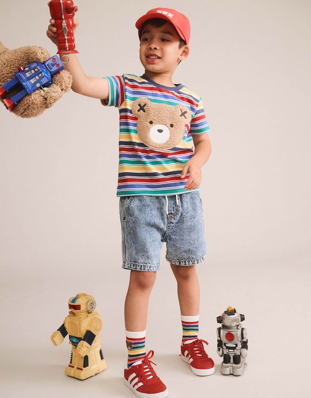 Huxbaby - Vintage Stripe Hux Tee - Babies-Kids