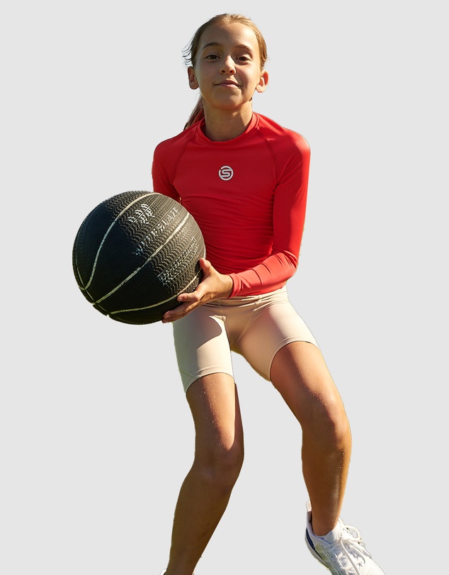 SKINS - Youth Compression Half Tight - Beige
