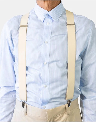 Buckle - Australian Made Plain Y Back Braces. 35mm width.