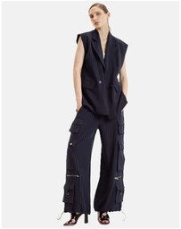 Cynthia Rowley - Pinstripe Cargo Pants