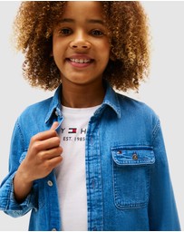 Tommy Hilfiger - Mid Wash Denim Shirt - Teens