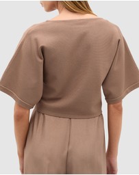 Seed Heritage - Compact Crepe Knit Top