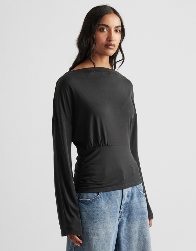 Decjuba - Tahlia Cinched Long Sleeve Top