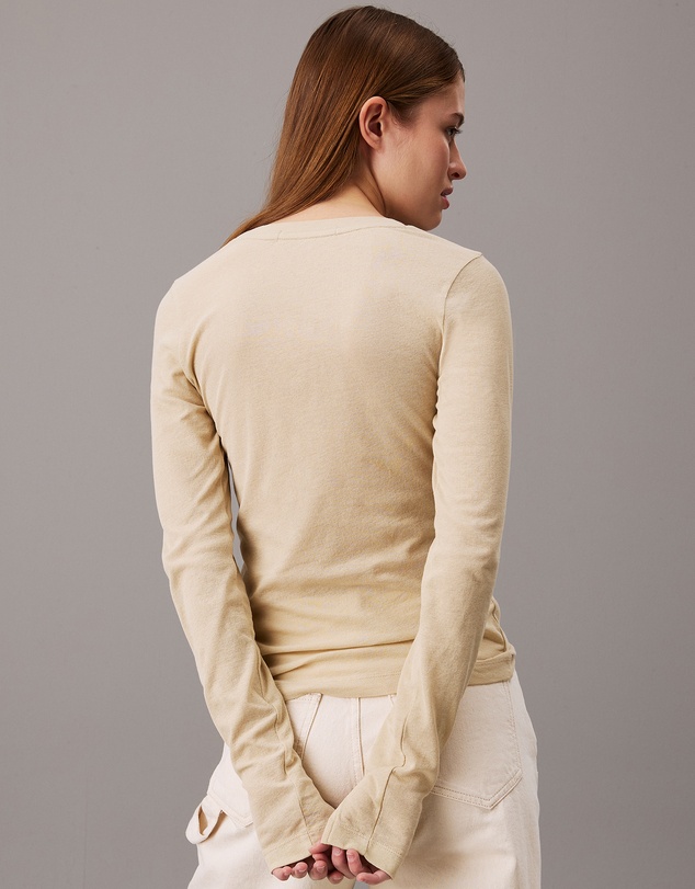 Calvin Klein Jeans - Sheer Knit Long Sleeve Top