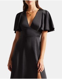 Ted Baker - Immie Satin Midi Dress With Cape Sleeve