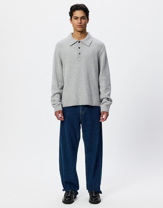 ARKET - Knitted Cotton Blend Polo Shirt