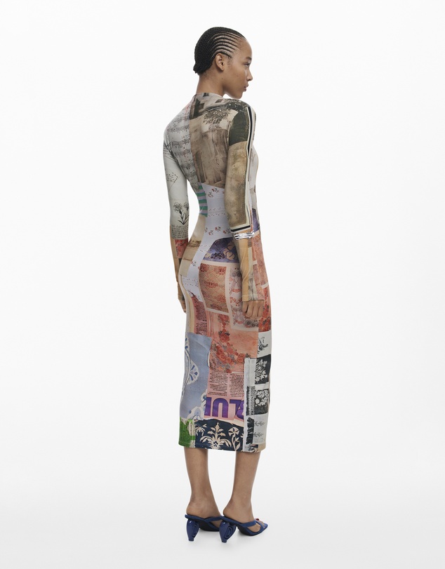 Desigual - Collage fitted dress