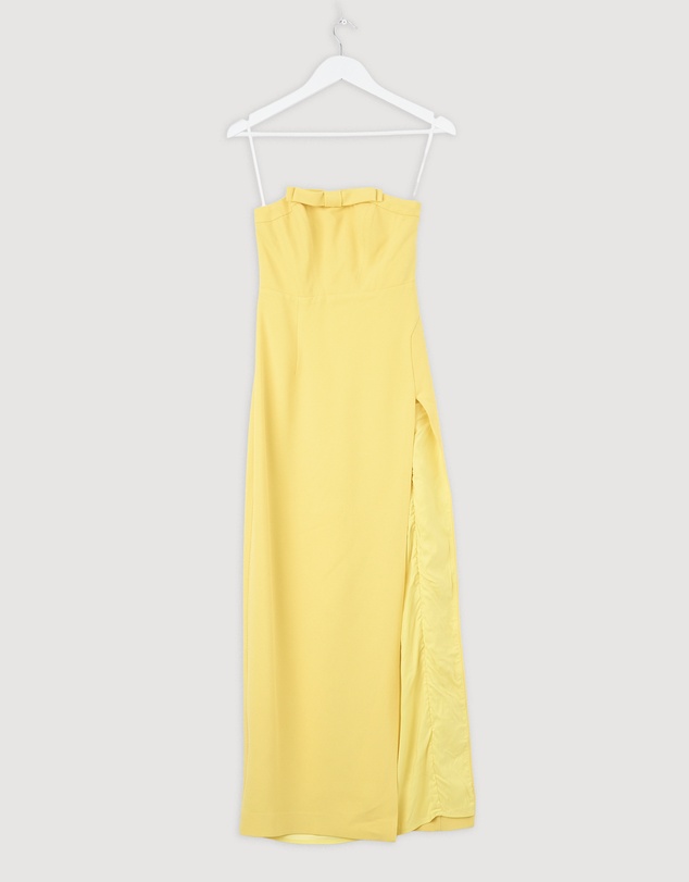 Revibe - Repaired BY JOHNNY. Cassandra Slice Strapless Midi Dress - AU 6