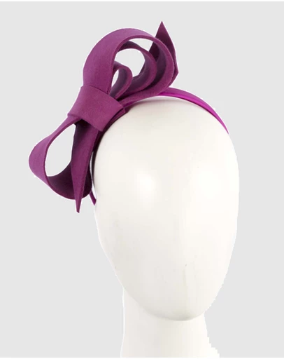 Max Alexander - Felt Fuchsia Bow Fascinator