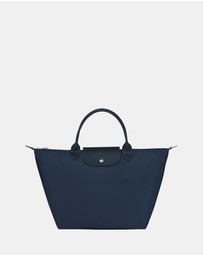 Longchamp - Le Pliage Green Canvas Handbag - Medium