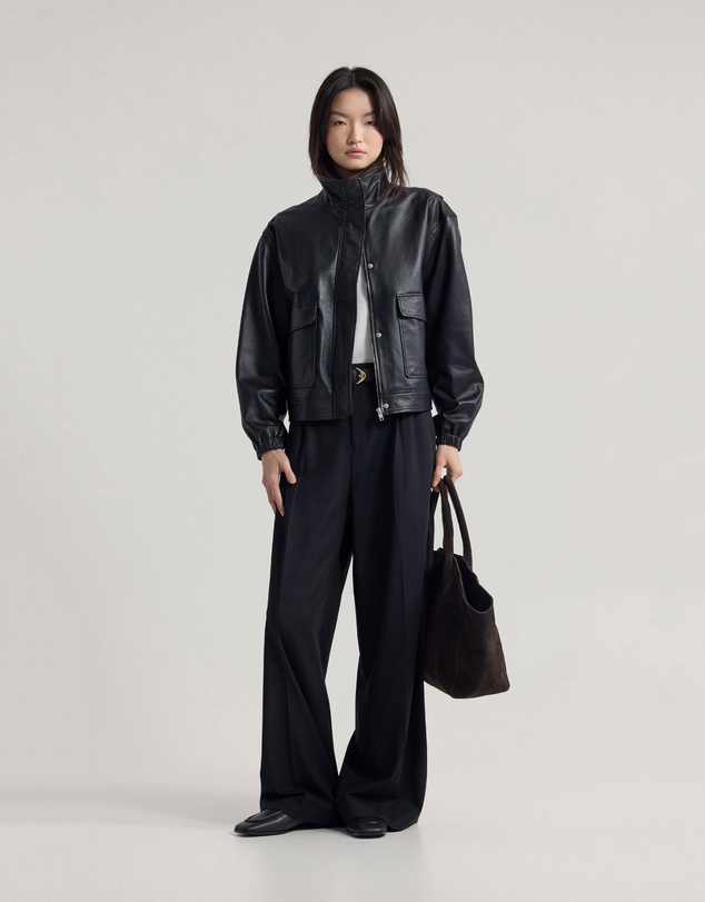 Oxford - Rosie Leather Bomber Jacket