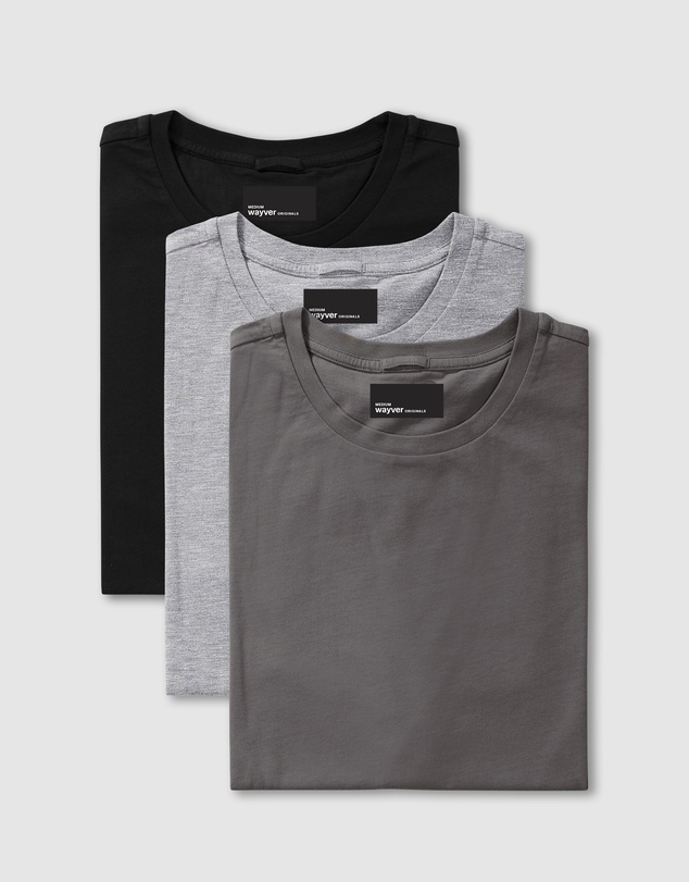 Wayver - The Essential Crew Tee 3-Pack