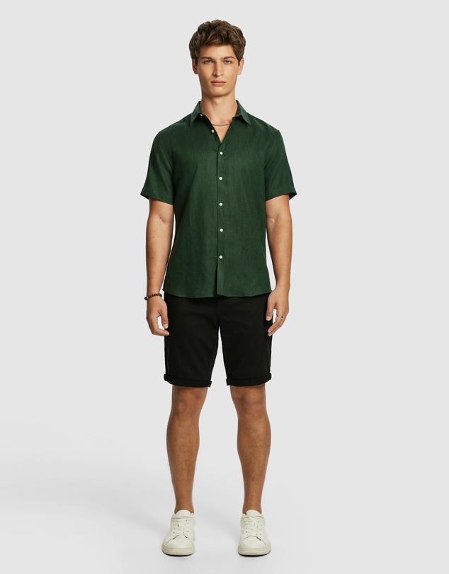 yd. - Lewis Pure Linen Shirt