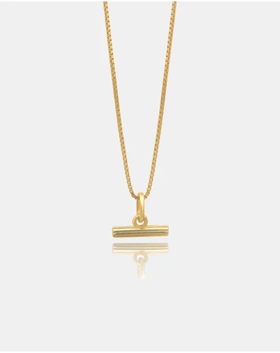 Rachel Jackson - Mini T-Bar Gold Necklace