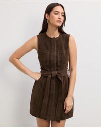 The Fated - Corina Suede Mini Dress