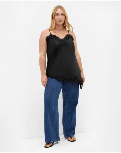 City Chic - Orielle Lace Trim Cami