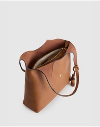 Evity - Maisy Leather Tassel Tote Bag