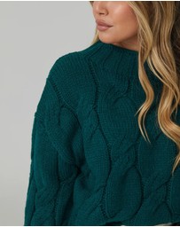 Esther & Co - Hadi Knit - Dark Green
