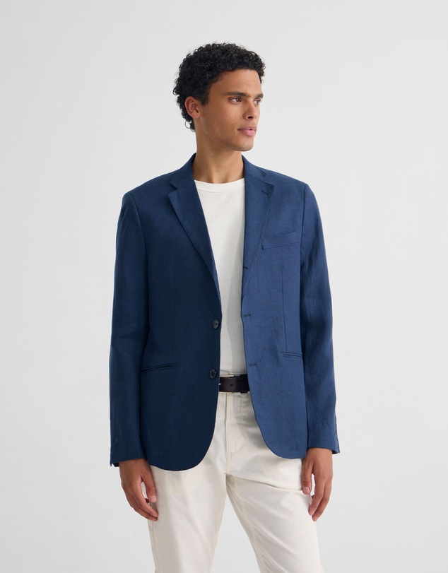 Oxford - 3 Button Linen Milton Blazer