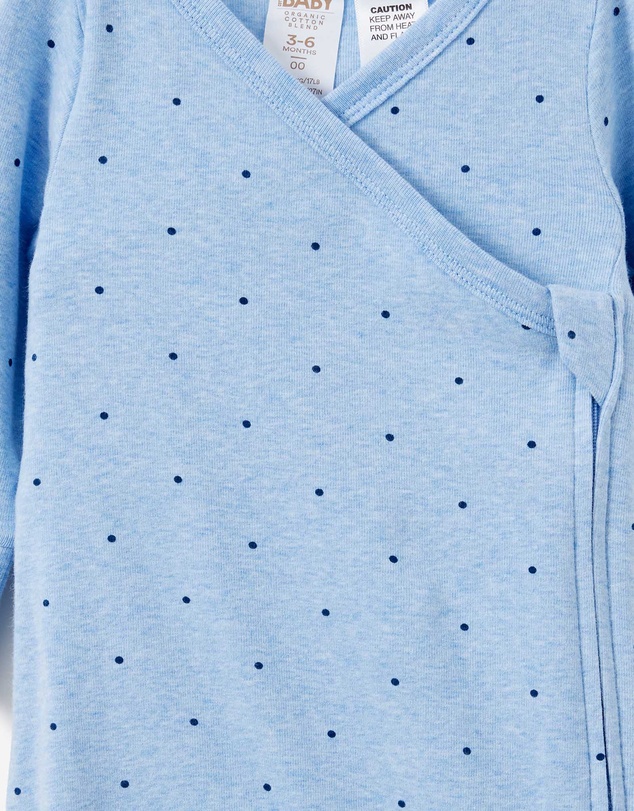 Cotton On Kids - Organic Cross Over Zip Romper