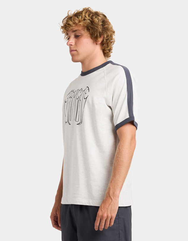 RVCA - Mens Melt Down Ringer T-Shirt