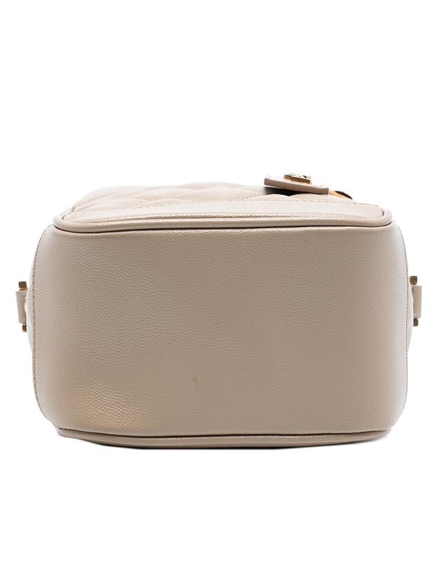 Pre-Loved by Azura Reborn - Pre-Loved Grain de Poudre Quilted 80s Vanity Bag