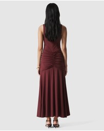 & Other Stories - V-Neck Ruffle Maxi Dress