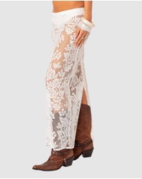 EDIKTED - Bess Sheer Lace Maxi Skirt