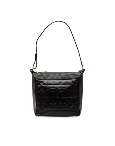 Pre-Loved by Azura Reborn - Pre-Loved CC Chocolate Bar Lambskin Shoulder Bag