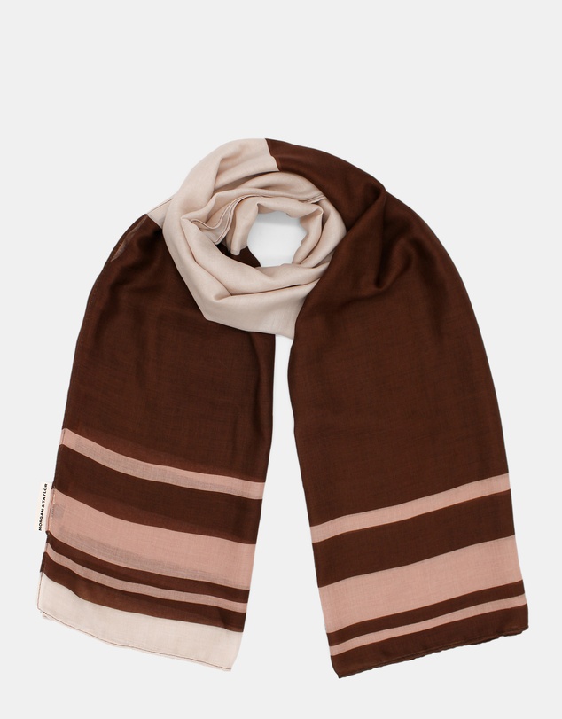 Morgan & Taylor - Eleanor Light-Weight Scarf in Brown
