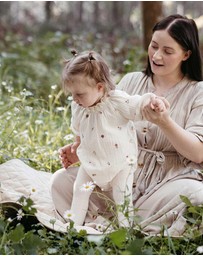 Purebaby - Embroidered Bodysuit -Kids-Babies