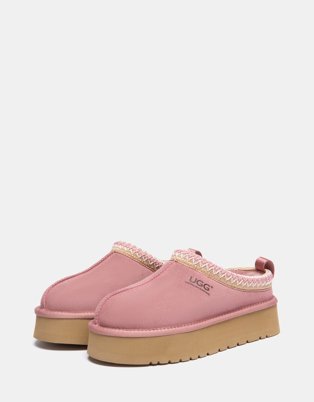 EVERAU - Australian Shepherd Ugg Tay Platform Cow Suede Upper House Shoes