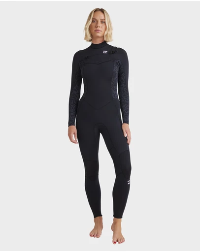 Billabong - Womens 4/3mm Synergy Natural Chest Zip Wetsuit