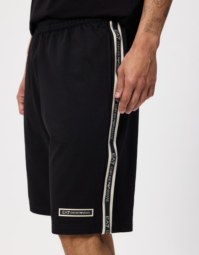 Emporio Armani EA7 - Train Logo Series Slim Fit Cotton Jersey Bermuda Shorts