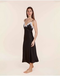 Gingerlilly - Magnolia Silky Satin Long Gown