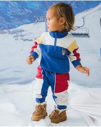 Huxbaby - Colour Block Spliced Pants - ICONIC EXCLUSIVE - Babies-Kids